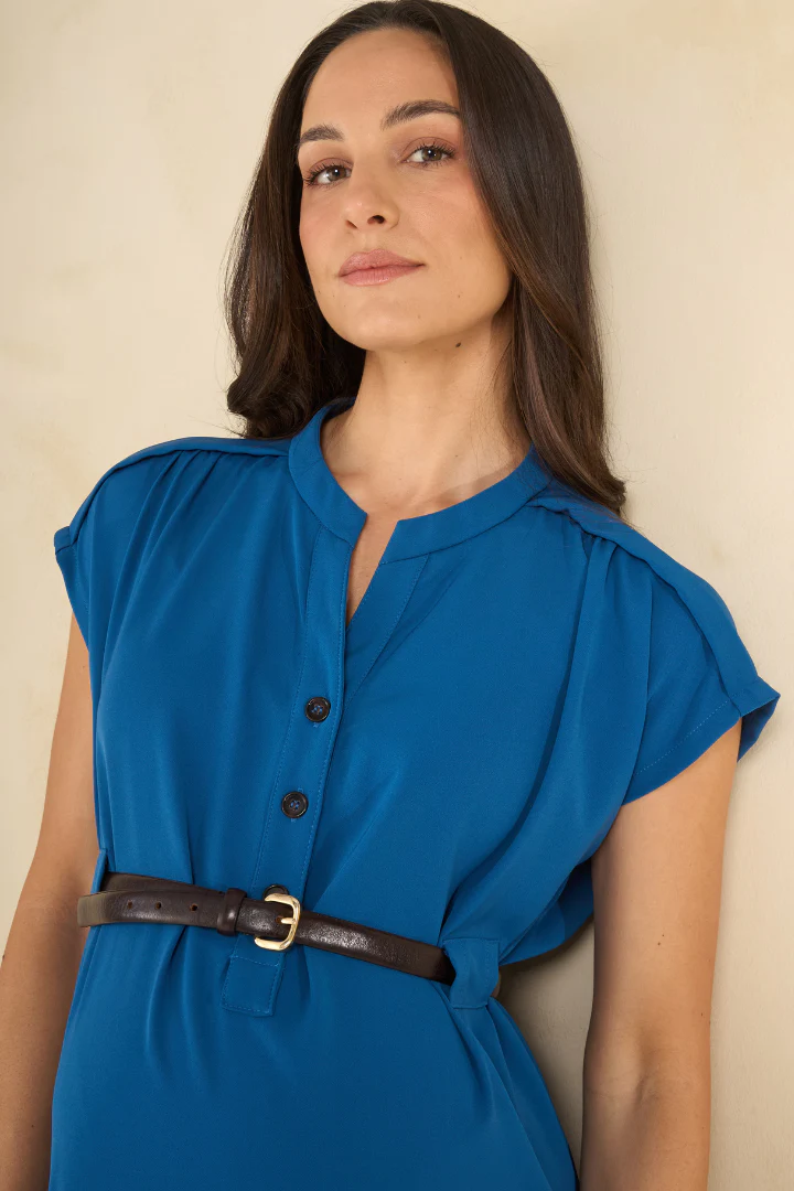 Belted Woven Dress - Image 7