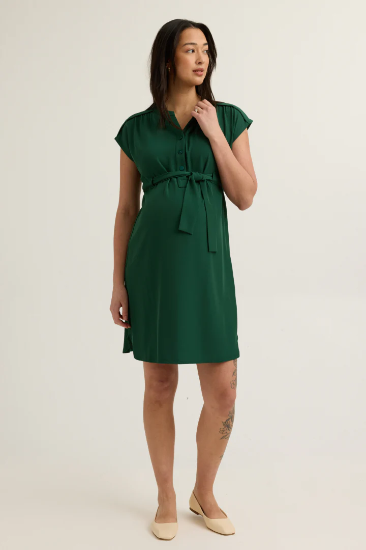 Belted Woven Dress - Image 5