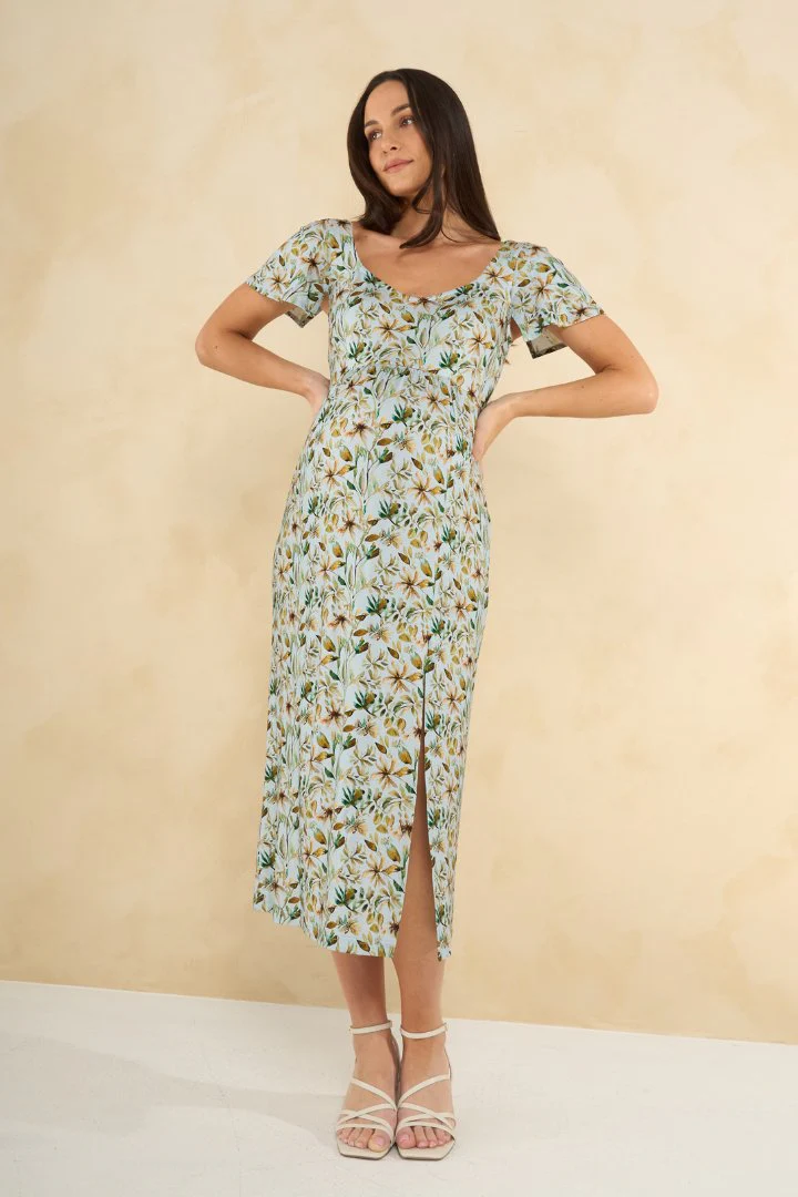 Selena Slit Midi Dress - Image 4