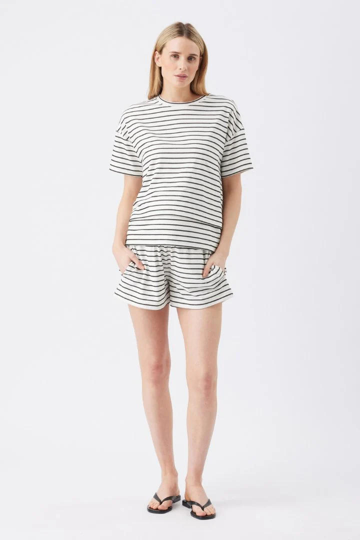 Jada Stripe Nursing Tee - Image 4