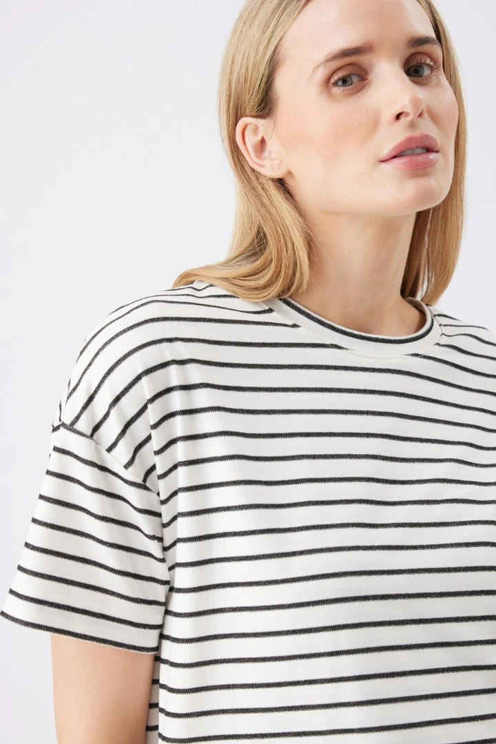 Jada Stripe Nursing Tee - Image 5