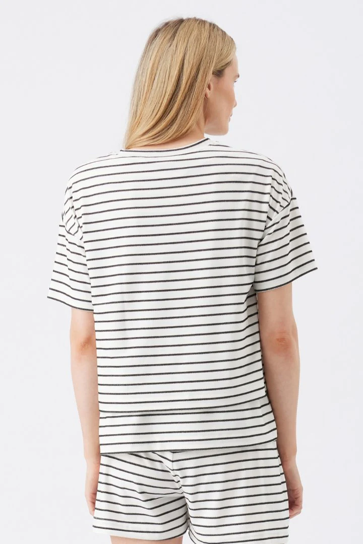 Jada Stripe Nursing Tee - Image 7