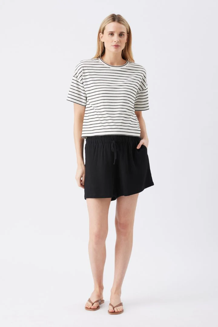 Jada Stripe Nursing Tee - Image 8