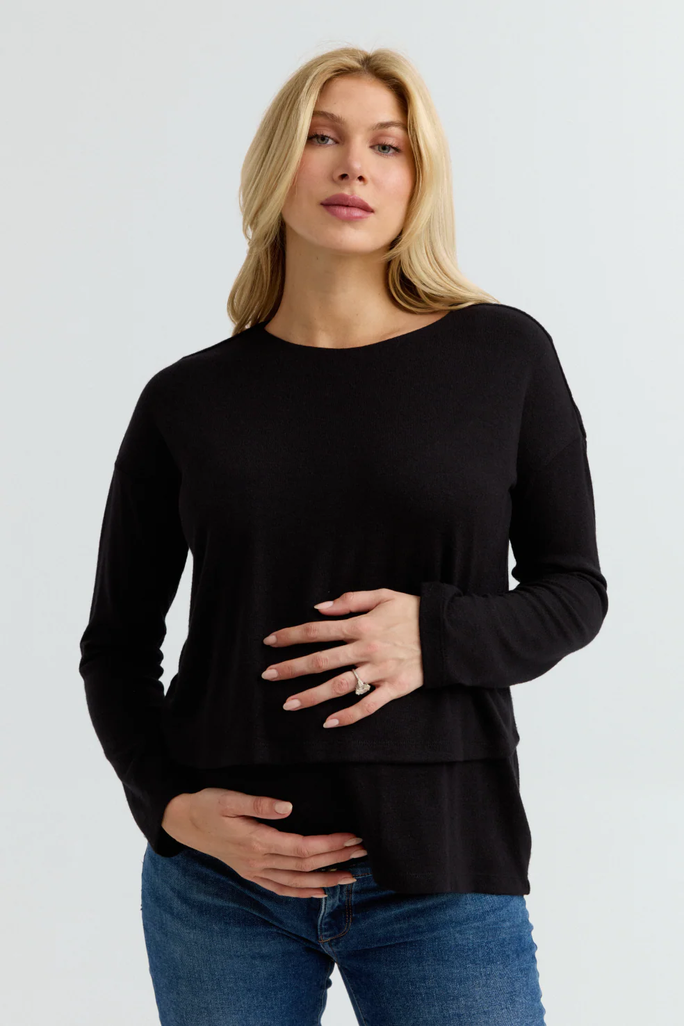 Brie Layered Nursing Sweater - Image 4
