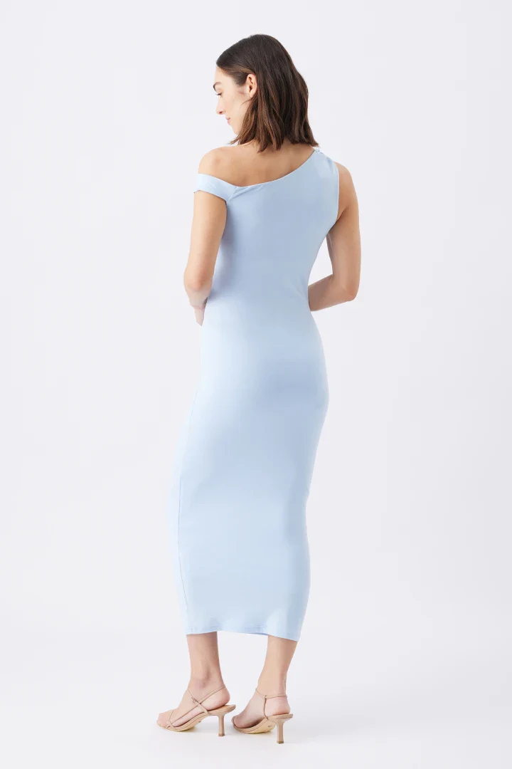 Luxe Knit Off Shoulder Dress - Image 4
