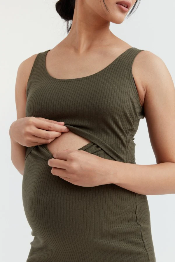 Maeve Rib Nursing Tank Dress - Image 4