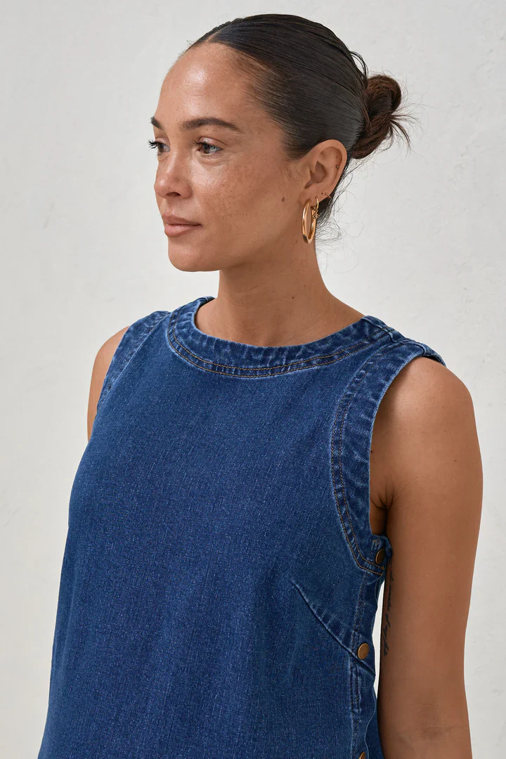 Short Story Denim Dress - Image 3