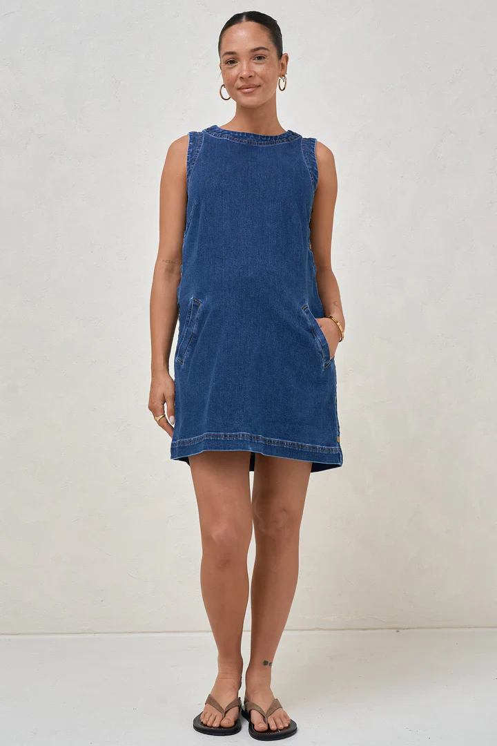 Short Story Denim Dress - Image 4