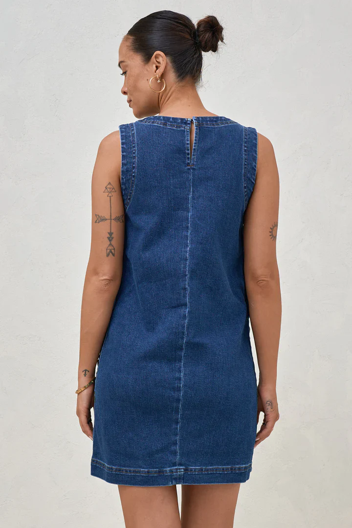Short Story Denim Dress - Image 5