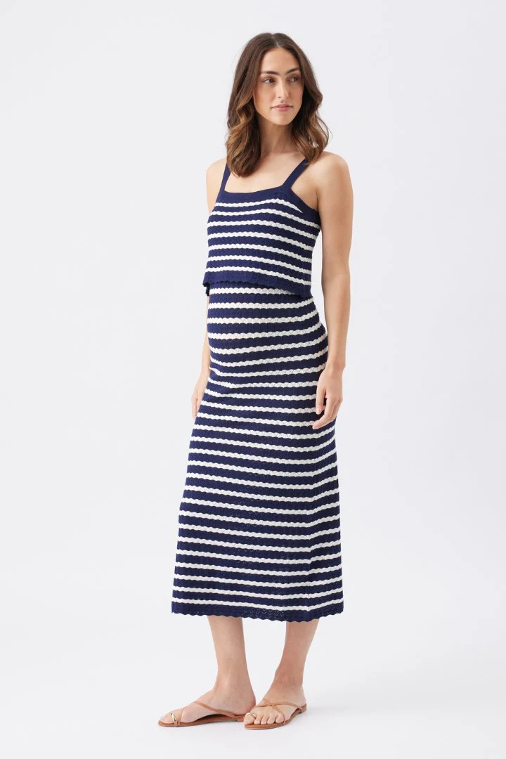 Pointelle Knit Nursing Dress - Image 3