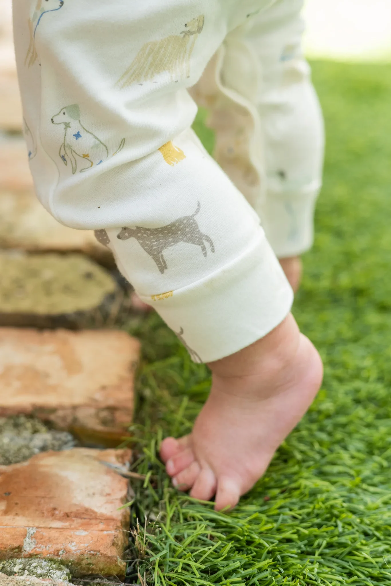 Short Sleeve Henley Romper - Image 3