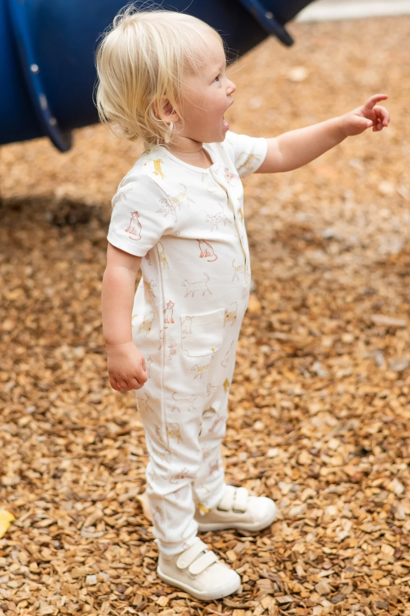 Short Sleeve Henley Romper - Image 3