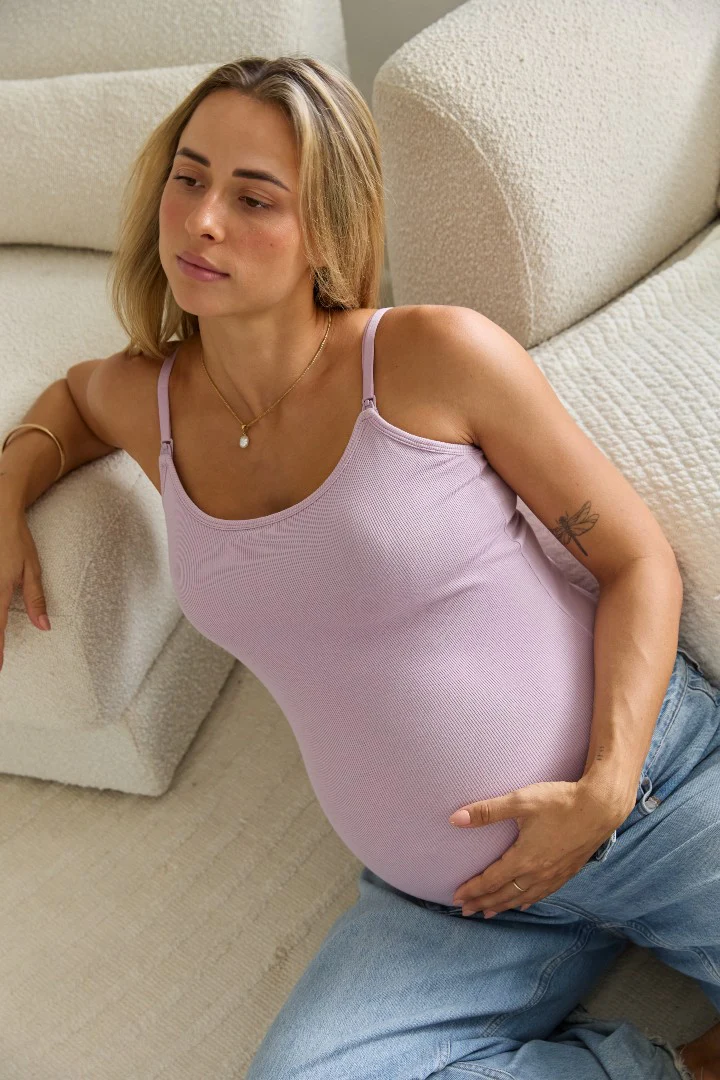 Soft Ribbed Nursing Tank - Image 4