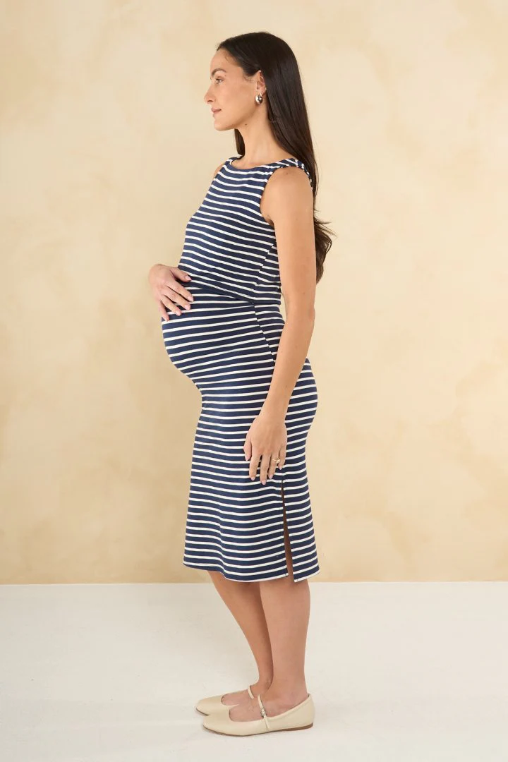 Andie Stripe Nursing Dress - Image 3