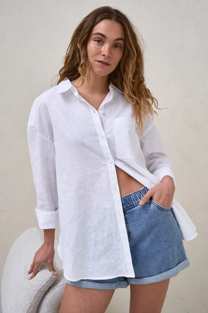 Timeless Relaxed Linen Shirt - Image 9